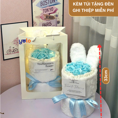Bó Hoa sáp tai thỏ 7 bông (thể hiện cho tình yêu đôi lứa làm quà tặng ny bạn bè )
