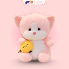 GẤU BÔNG MÈO ÔM BÁNH MÌ & MÈO ÔM CÁ – SIÊU CUTE