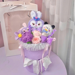 Bó hoa gấu bông siêu dễ thương.sét hoa quà tặng sinh nhật , 14/2 , 8/3