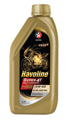 Nhớt động cơ xe máy Havoline® Super 4T Fully Synthetic SAE 5W-40