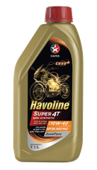 Nhớt xe máy bốn thì hiệu năng cao Havoline® Super 4T Semi-Synthetic SAE 10W-40