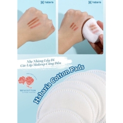 Bông tẩy trang Habaria Cotton Pads Túi Tròn
