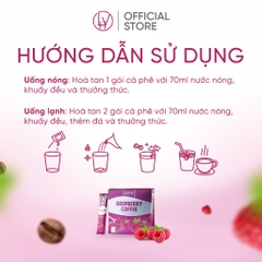 Cà phê giảm cân mâm xôi Raspberry Coffee Cà phê mâm xôi Chính hãng mẫu mới 2024