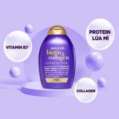 Cặp dầu gội xả phục hồi, dưỡng ẩm, chống rụng kích mọc tóc OGX Biotin 385ml