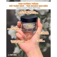 Kem nám ban đêm Melas 2X Night Cream Prettyskin 50ml