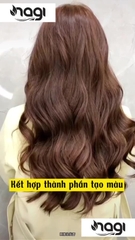 Dầu gội nhuộm tóc Nagi, dầu gội thảo dược chiết xuất từ thiên nhiên không gây khô xơ tóc chai 400ml