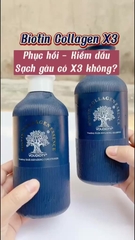 Dầu gội xả phục hồi hương nước hoa Biotin Collagen Essence VOUDIOTY Blue 500ML
