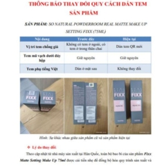Xịt Khóa Makeup Toàn Diện So Natural Phân Loại Theo Từng Loại Da All Day Tight - Real Matte - Water Glow 75ML
