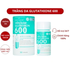 Viên Uống Glutathione 600 Drlacir,Hộp 30 viên,Giúp trắng da,ngừa nám,hạn chế lão hoá da,nếp nhăn,cân bằng nội tiết tố nữ