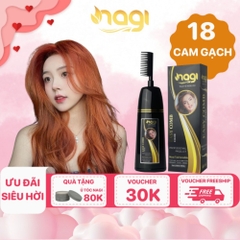 Dầu gội nhuộm tóc Nagi, dầu gội thảo dược chiết xuất từ thiên nhiên không gây khô xơ tóc chai 400ml