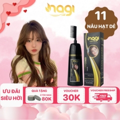Dầu gội nhuộm tóc Nagi, dầu gội thảo dược chiết xuất từ thiên nhiên không gây khô xơ tóc chai 400ml