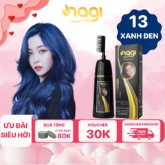 Dầu gội nhuộm tóc Nagi, dầu gội thảo dược chiết xuất từ thiên nhiên không gây khô xơ tóc chai 400ml