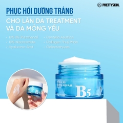 Combo serum và kem dưỡng B5 Prettyskin - bộ đôi dưỡng trắng da, phục hồi cấp ẩm da