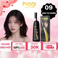 Dầu gội nhuộm tóc Nagi, dầu gội thảo dược chiết xuất từ thiên nhiên không gây khô xơ tóc chai 400ml