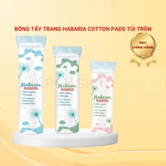 Bông tẩy trang Habaria Cotton Pads Túi Tròn