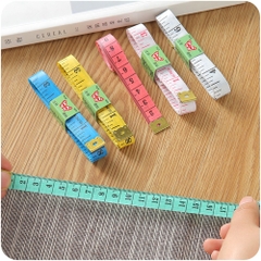 Thước Dây Đầu Thép H4 Đo Vòng Bụng Eo 3 Vòng Kiểm Tra Sức Khỏe 1.5 Mét - Đo Quần Áo, Quà Tặng Giảm Cân