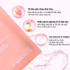 Mặt nạ nhau thai cừu cuống rốn tế bào gốc Nhật Bản Rwine Beauty dưỡng da, cung cấp độ ẩm, tái tạo collagen