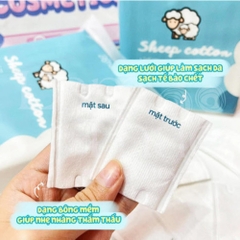 Bông Tẩy Trang Cừu Habaria Sheep 100% Cotton Bịch 234 Miếng, Mềm Mại, Dày Dặn myphambamboo