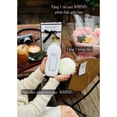 Sữa Tắm Cao Cấp WHISIS + Làm Sáng Mịn Da + Body Wash Men Gạo 500ml + Tăng Cường Dưỡng Ẩm Từ Dầu Dừa 500ML