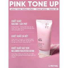 Kem Chống Nắng Pink Tone Up Sun Cream Pretty Skin 50+ PA++++