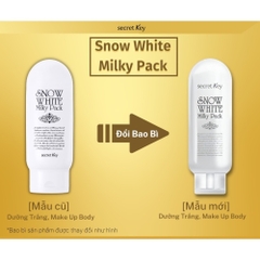 Kem Ủ Trắng SECRET KEY SNOW WHITE Milky Pack dưỡng da trắng mịn 200g chính hãng
