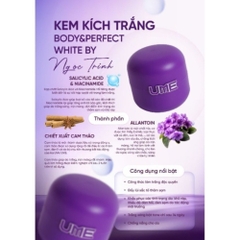 Ume Ngọc Trinh- Kem Dưỡng Trắng Da Body Giúp Hỗ Trợ Mờ Vết Thâm Sạm, Cấp Ẩm, Chống Nắng Cho Da 200gr Chính Hãng