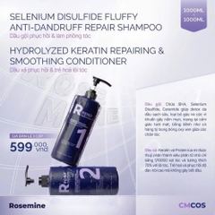 Bộ Dầu gội xả Rosemine Repair phục hồi làm phồng tóc ngăn ngừa tóc gãy rụng 500ML - 1000ML