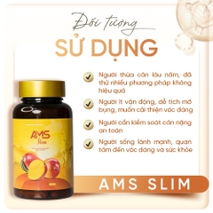 Viên Uống AMS SLIM Hỗ Trợ Chuyển Hóa Chất Béo Giảm Cảm Giác Thèm Ăn
