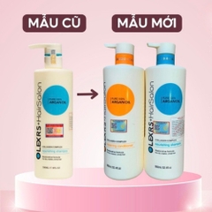 Cặp dầu gội xả Olexrs+HairSalon Argan Oil Collagen, Dầu gội phục hồi tóc, chống rụng kích mọc tóc