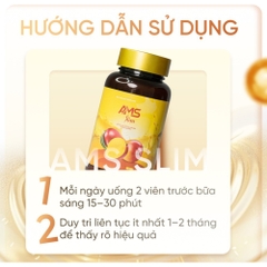 Viên Uống AMS SLIM Hỗ Trợ Chuyển Hóa Chất Béo Giảm Cảm Giác Thèm Ăn
