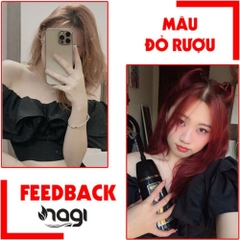 Dầu gội nhuộm tóc Nagi, dầu gội thảo dược chiết xuất từ thiên nhiên không gây khô xơ tóc chai 400ml