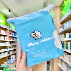 Bông Tẩy Trang Cừu Habaria Sheep 100% Cotton Bịch 234 Miếng, Mềm Mại, Dày Dặn myphambamboo