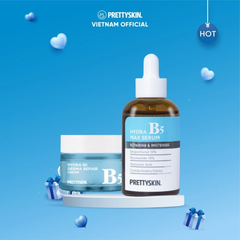 Combo serum và kem dưỡng B5 Prettyskin - bộ đôi dưỡng trắng da, phục hồi cấp ẩm da