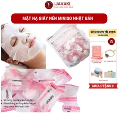 Mặt Nạ Giấy Nén Miniso Nhật Bản tiện lợi cho mọi việc chăm sóc da của bạn