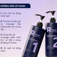 Bộ Dầu gội xả Rosemine Repair phục hồi làm phồng tóc ngăn ngừa tóc gãy rụng 500ML - 1000ML