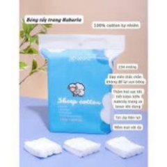 Bông Tẩy Trang Cừu Habaria Sheep 100% Cotton Bịch 234 Miếng, Mềm Mại, Dày Dặn myphambamboo