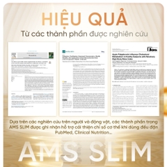 Viên Uống AMS SLIM Hỗ Trợ Chuyển Hóa Chất Béo Giảm Cảm Giác Thèm Ăn