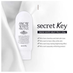 Kem Ủ Trắng SECRET KEY SNOW WHITE Milky Pack dưỡng da trắng mịn 200g chính hãng