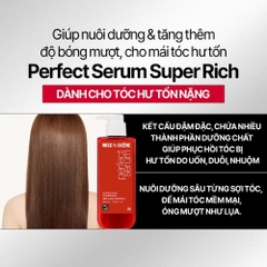 Dầu Gội - Xả mise en scène Perfect Serum Original 680ML phục hồi hư tổn, giúp tóc suôn mềm, bồng bềnh