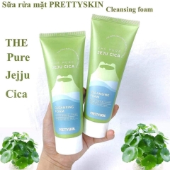 Sữa Rửa Mặt Rau Má Prettyskin 150ml - Giải Pháp Cho Làn Da Sạch Khỏe phù hợp cho cả làn da nhạy cảm
