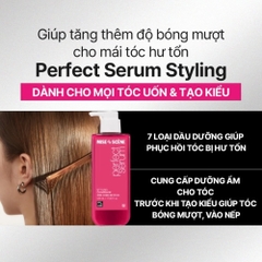 Dầu Gội - Xả mise en scène Perfect Serum Original 680ML phục hồi hư tổn, giúp tóc suôn mềm, bồng bềnh