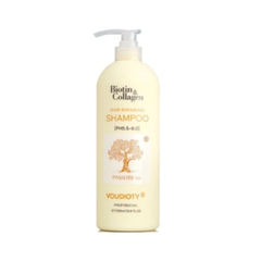 Dầu gội xả Biotin Collagen Voudioty 500ml - 1000ml chống rụng tóc, phục hồi , giảm gàu, kiểm soát dầu (tròn)