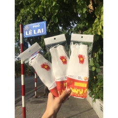 100 chiếc khẩu trang KJ95 Hàn Quốc in cờ bóng đá, cản bụi cản nắng gió mưa siêu tốt và ôm mặt