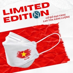 100 chiếc khẩu trang KJ95 Hàn Quốc in cờ bóng đá, cản bụi cản nắng gió mưa siêu tốt và ôm mặt