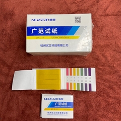 Giấy quỳ tím đo độ pH [Loại tốt] Newstar dải đo 1-14, gói 80 miếng