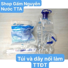 Túi thụt tháo đại tràng kèm 6 dây nối