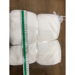 [Sỉ 100c] Khăn lau mặt màu trắng 25x25 có móc treo, khăn đa năng spa làm móng siêu mềm mịn thấm hút tốt