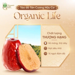 [Túi 500g] Táo Đỏ Hotan Hữu Cơ Organic Life 500gr - Chứng Nhận Hữu Cơ Mỹ và LM Châu Âu