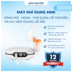 Máy Khí Dung – Xông Mũi Họng, Bảo Hành 12 Tháng
