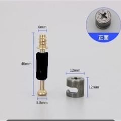 Cử khoan chốt cam bằng thép cabon gồm cử + 3 mũi khoan.